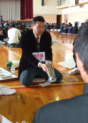 清水区飯田中学校でお仕事紹介！