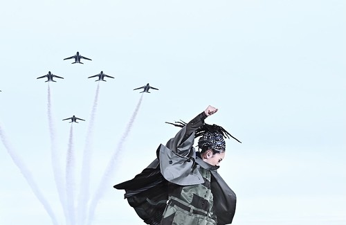 MISIA WITH JASDF BLUE IMPULSE