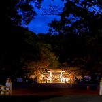 護国神社朝市「葵市」２周年