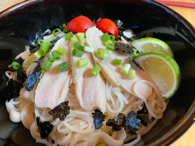半生素麺写真